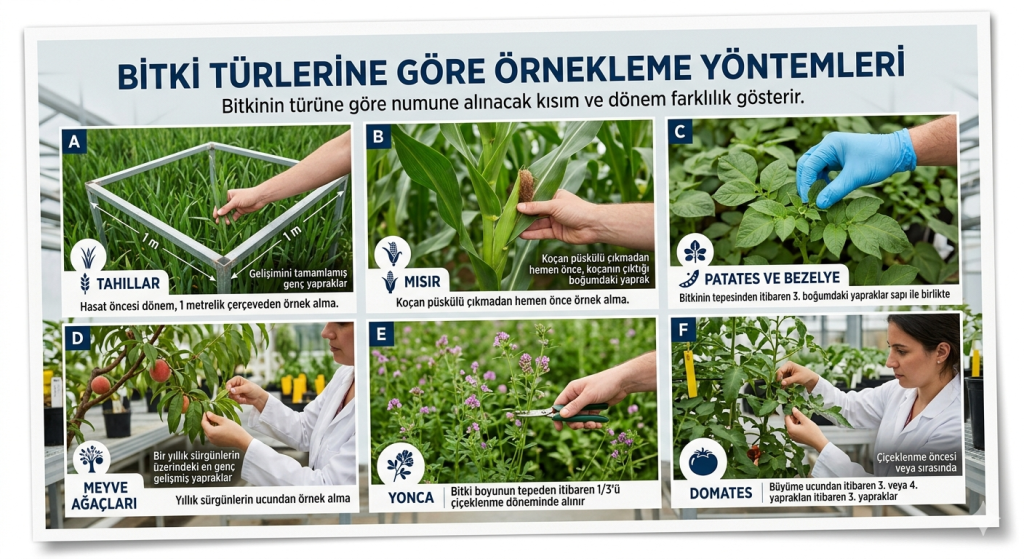 Çeşitli Bitkilerde Bitki Analizi