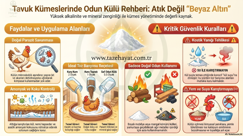 Kanatlılarda Odun Külü Kullanımı