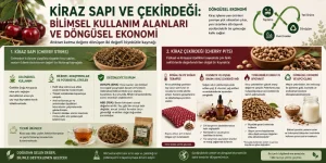 Kiraz sapı ve kiraz çekirdekleri