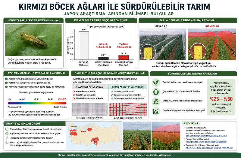 Kırmızı Böcek Ağları ile Sürdürülebilir Tarım