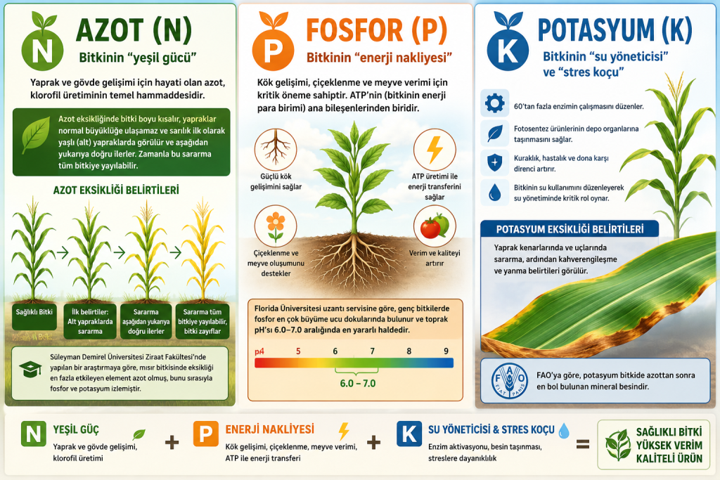 Azot,Fosfor,Potasyum N,P,K